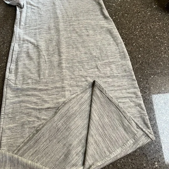 Pure Jill Short Sleeve Maxi Dress Size S Gray Pockets Casual Pima Cotton - Picture 2 of 8